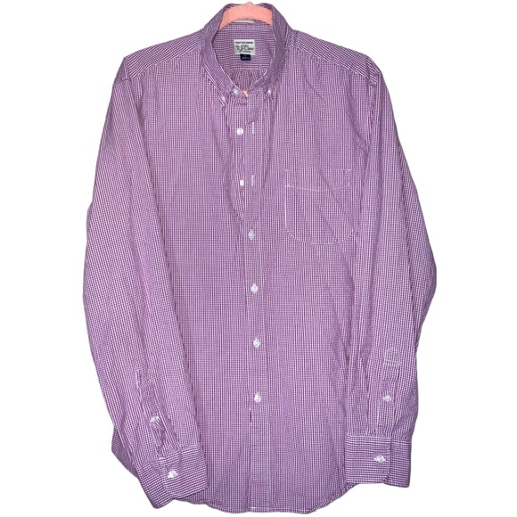 J. Crew Classic Stretch Sewn for Secret Wash Shirting Button-Down Size Large - Picture 1 of 11